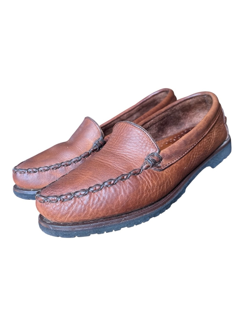EDDIE BAUER Women’s Brown Leather Loafer/Driving Moccasin Size 7.5